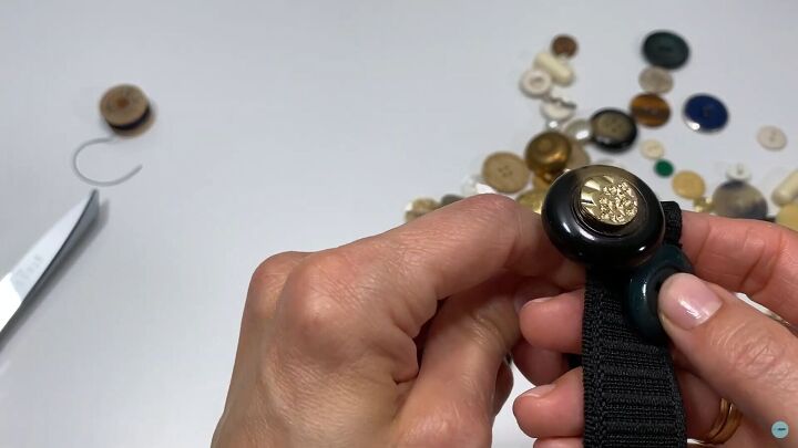 got a stash of buttons at home try out this button bracelet tutorial, Easy button bracelet DIY
