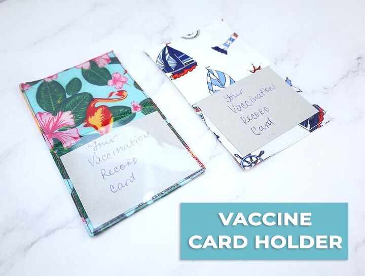 diy vaccination card holder