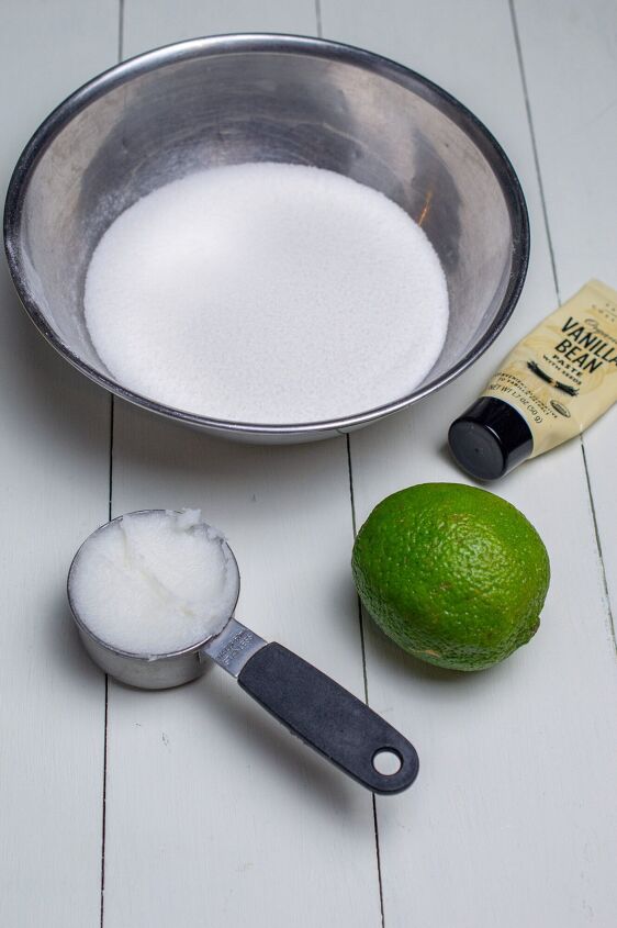 diy lime coconut sugar scrub