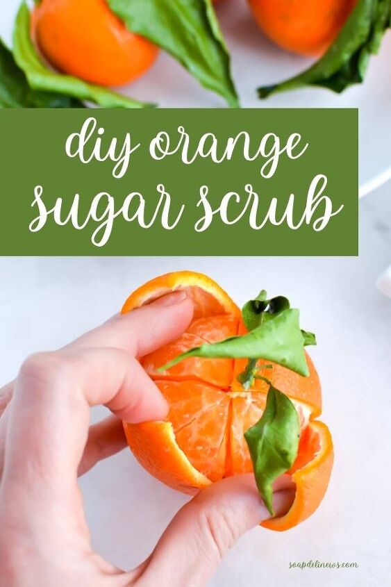 diy orange sugar scrub