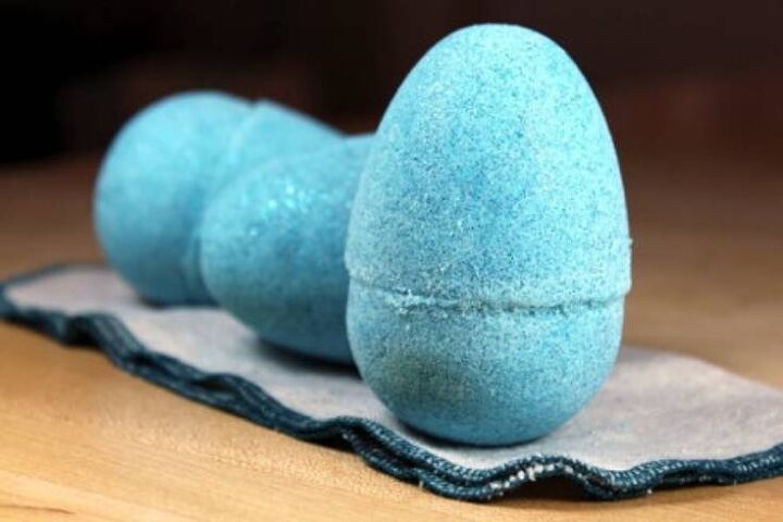 diy easter egg bath bombs with glitter a fun non candy easter treat