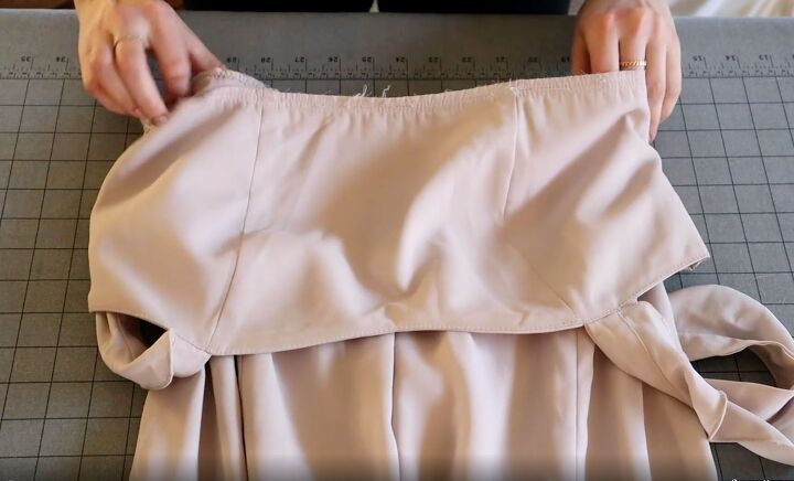 How to Easily Turn an Old Bridesmaid Dress Into a Jumpsuit | Upstyle How to Easily Turn an Old Bridesmaid Dress Into a Jumpsuit | Upstyle