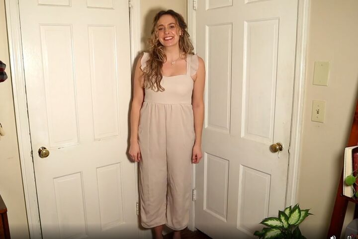 how to easily turn an old bridesmaid dress into a jumpsuit, Turning a bridesmaid dress into a jumpsuit