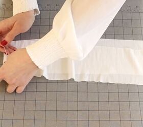 how to make a peasant crop top that s perfect for spring summer, How to make one long waist tie