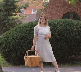 7 cute cottagecore outfit ideas you can create from your own wardrobe, Styling a cottagecore linen dress