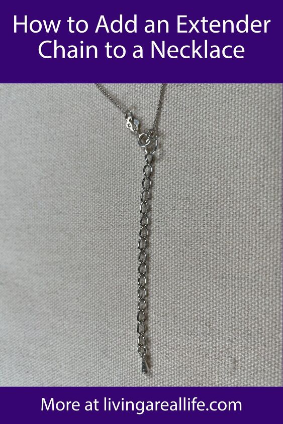 how to add an extender chain to a necklace