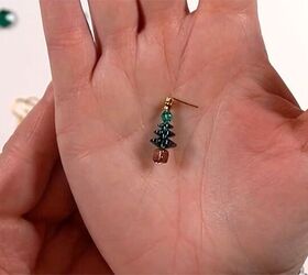 how to make christmas tree earrings