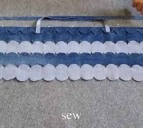 how to make a pretty diy denim top with cute scalloped details, How to sew a cute denim top