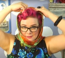 how to tie a vintage hair scarf in 7 different ways, How to wear a vintage headscarf
