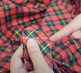 how to sew a puff sleeve top step by step using a free pattern, Pinning the ends of the bias tape together
