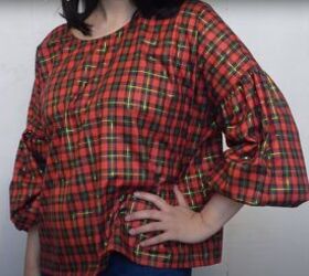 how to sew a puff sleeve top step by step using a free pattern, How to sew a puff sleeve top