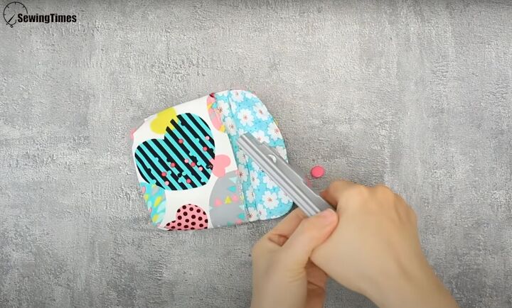 how to make a snap purse pouch in 8 simple steps, How to make a mini purse with a snap button