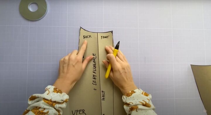 how to make patterns from your own clothes in 4 quick easy steps, The difference between the front and back sleeve patterns
