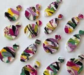 How to Make Unique Polymer Clay Slab Earrings With a Paint Effect