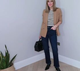 9 effortlessly chic blazer outfits that are versatile easy to wear, Breton stripes and blazer outfits