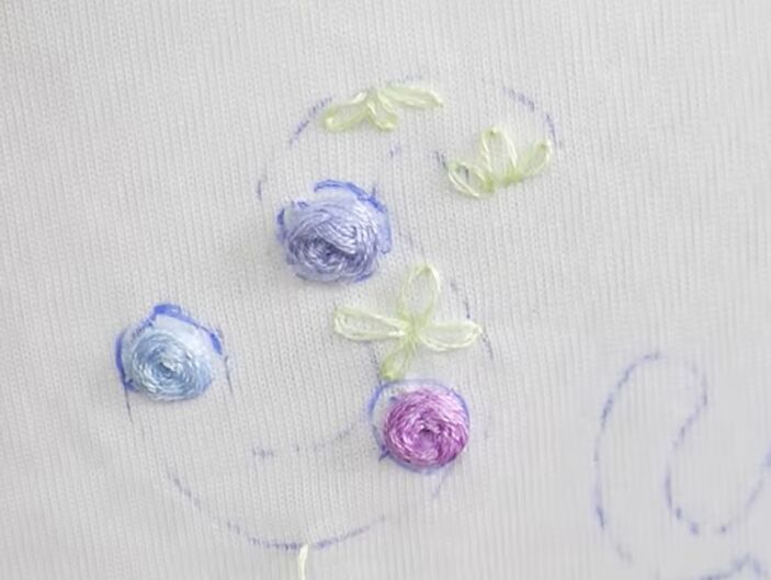 how to embroider a custom t shirt using 4 easy embroidery stitches, How to embroider flowers