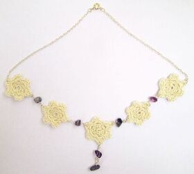 How to Turn a Crocheted Flower Into a Necklace