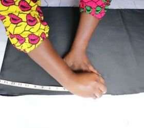 how to make an obi style belt quickly easily at home, Measuring the pieces for the obi belt