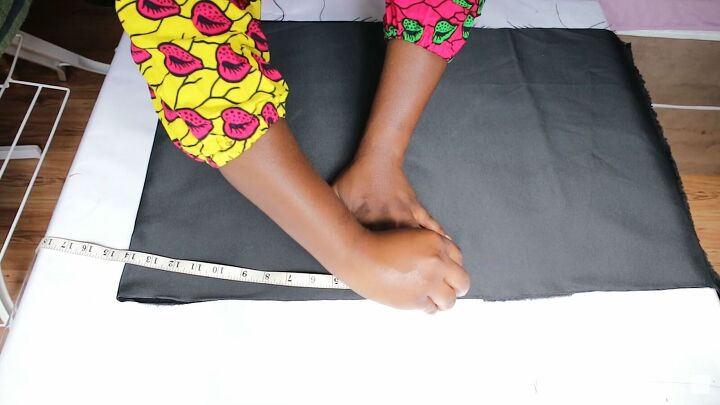 how to make an obi style belt quickly easily at home, Measuring the pieces for the obi belt