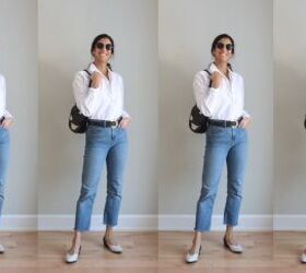what to wear with straight leg jeans 24 cute outfits for any season, Classic straight jeans outfit ideas