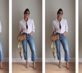 what to wear with straight leg jeans 24 cute outfits for any season, Italian inspired straight leg jeans outfit