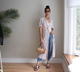 what to wear with straight leg jeans 24 cute outfits for any season, How to style straight leg jeans with a dress
