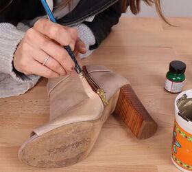 how to paint boots make diy shoe clips 2 ways to upgrade your shoes, How to paint boots step by step