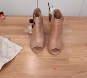 how to paint boots make diy shoe clips 2 ways to upgrade your shoes, DIY painted leather boots