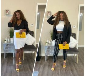 Two Styles With Yellow Heels and Yellow Clutch💛