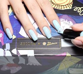 how to put a spin on a classic manicure using a fun french tip hack, Applying a second layer of gel polish to nails