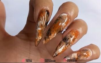 How to Create Unique-Look Nail Art Using the Cling Wrap Nail Trick