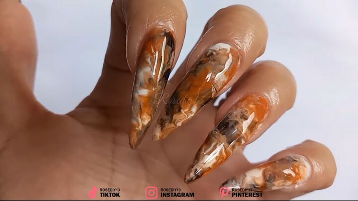 how to create unique look nail art using the cling wrap nail trick, Painting nails tips and tricks