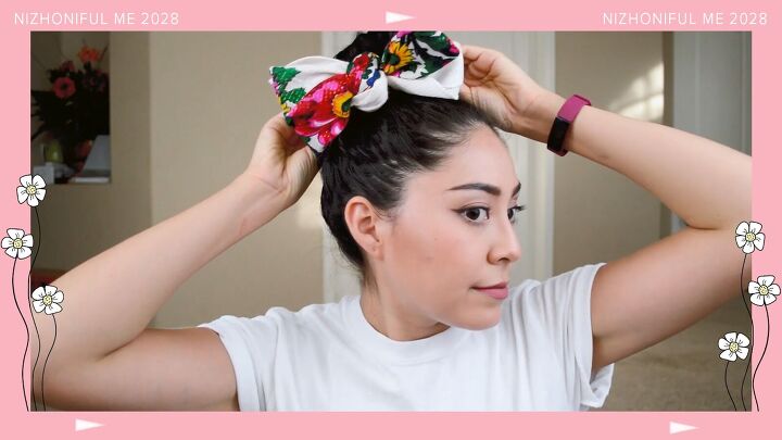 7 cute scarf hairstyles you can do quickly easily at home, Quick and easy scarf hairstyles