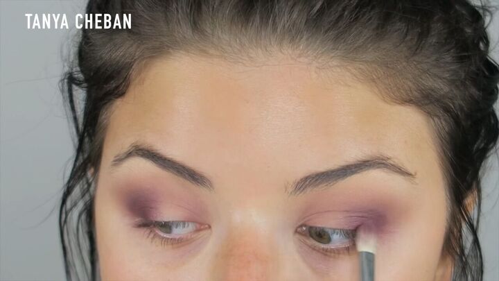 how to do a purple smokey eye for a glam spring summer look, Purple smokey eye tutorial