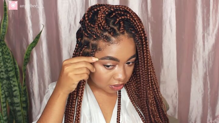 how to easily loosen tight braids relieve a sore scalp, Sectioning the braids