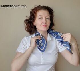 how to tie an ascot scarf in 3 different stylish ways, How to wear an ascot scarf