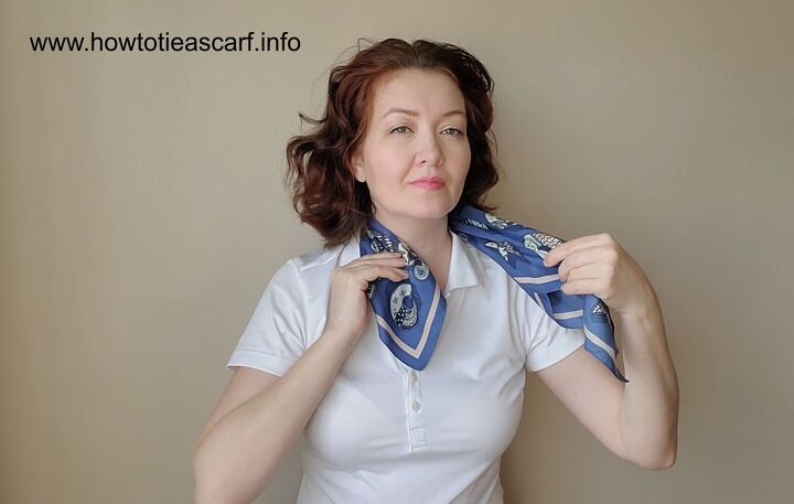 how to tie an ascot scarf in 3 different stylish ways, How to wear an ascot scarf