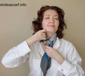 how to tie an ascot scarf in 3 different stylish ways, How to knot an ascot scarf