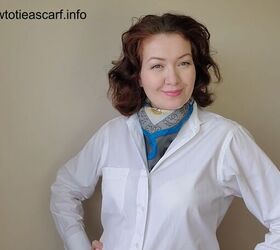 how to tie an ascot scarf in 3 different stylish ways, How to wear a large ascot scarf