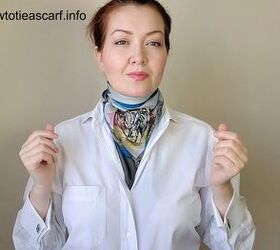 how to tie an ascot scarf in 3 different stylish ways, How to tie an ascot scarf