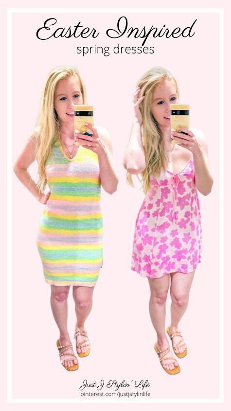 two easter inspired dresses from target
