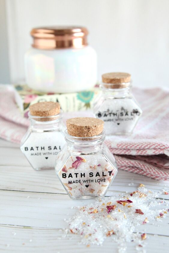 unique mothers day gift ideas diy bath salts and customized jar