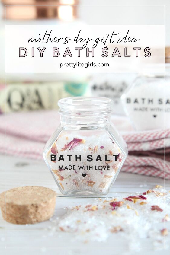 unique mothers day gift ideas diy bath salts and customized jar