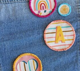 DIY FABRIC PATCHES STEP BY STEP TUTORIAL