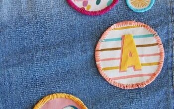 DIY FABRIC PATCHES STEP BY STEP TUTORIAL