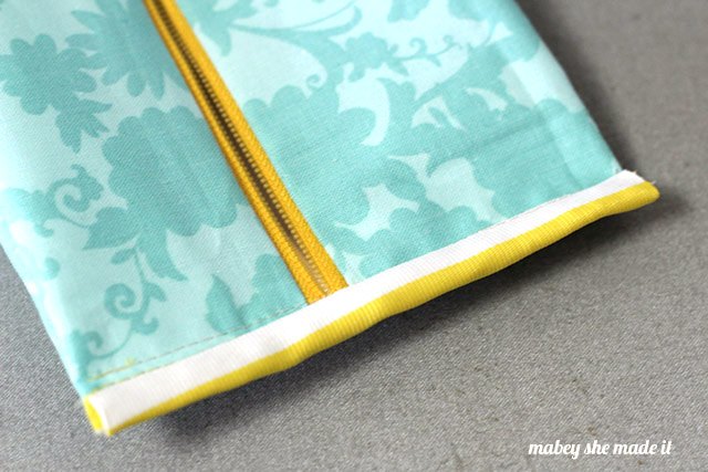 how to sew a boxy zipper pouch