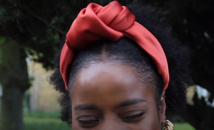 how to easily make diy braided top knot turban headbands, DIY top knot turban headband