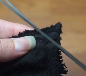 how to make a lace top with lining a step by step tutorial, Trimming the corners