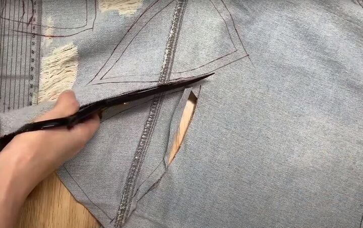 how to make a baseball cap out of an old pair of denim jeans, How to make a baseball cap out of jeans