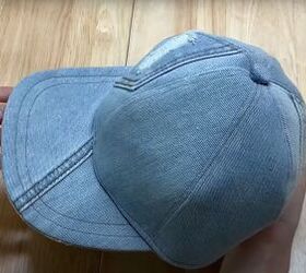 how to make a baseball cap out of an old pair of denim jeans, How to make a baseball cap